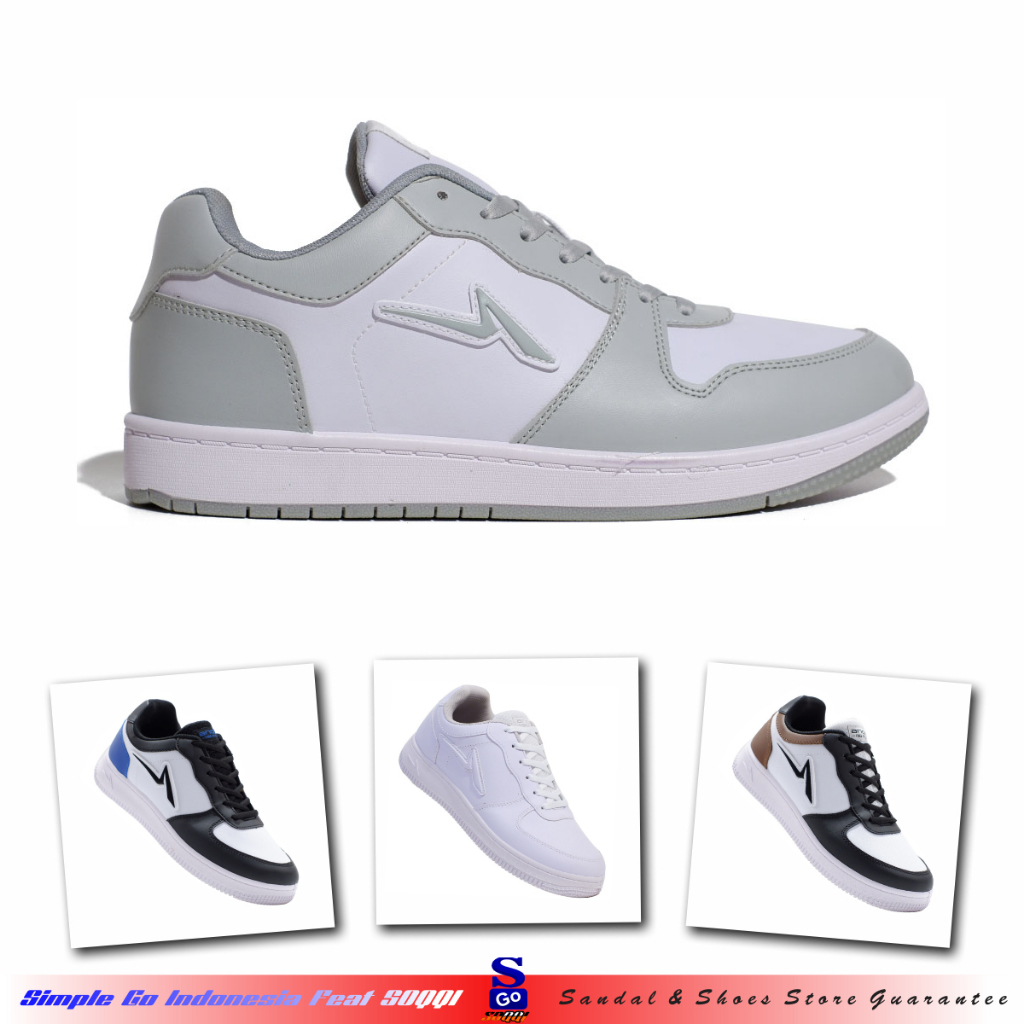 Ando Tricks Sepatu Pria Dewasa Sneakers Tali Vulkanized 38-43