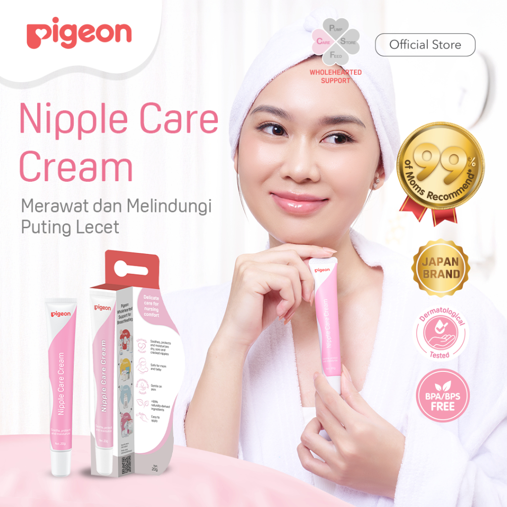 [NEW FORMULA] PIGEON Nipple Care Cream 20G | Krim Puting Lecet | Halal BPOM | Krim Nipple Multifungs