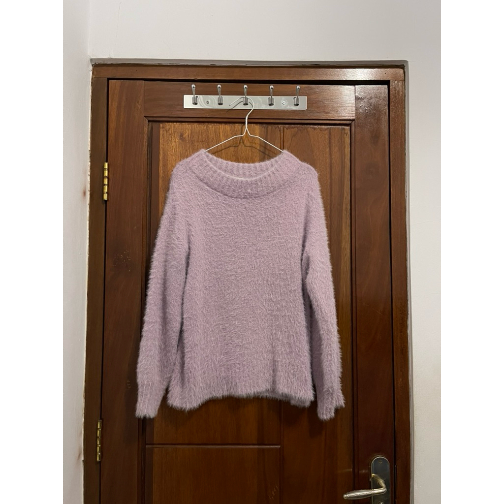 FUZZY LILAC/LIGHT PINK SWEATER