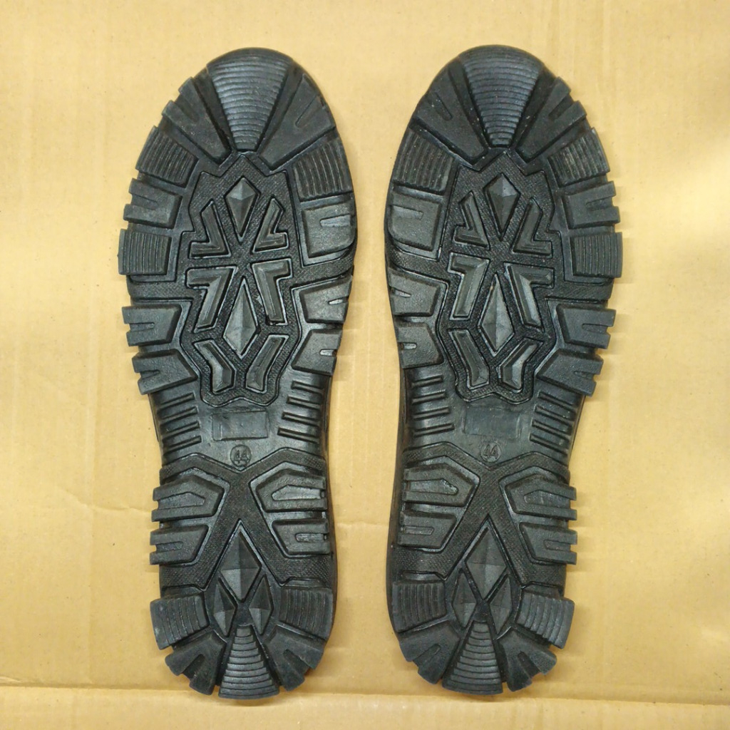 Sol Sepatu Outsole PDL TNI POLRI Karet Mentah Hitam size 38-45 -2015