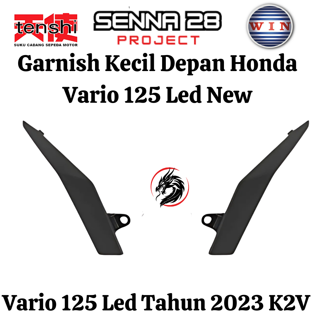 Garnis Fr Cover Sayap Depan Samping Kanan Kiri Vario 125 LED New K2V Gen 2