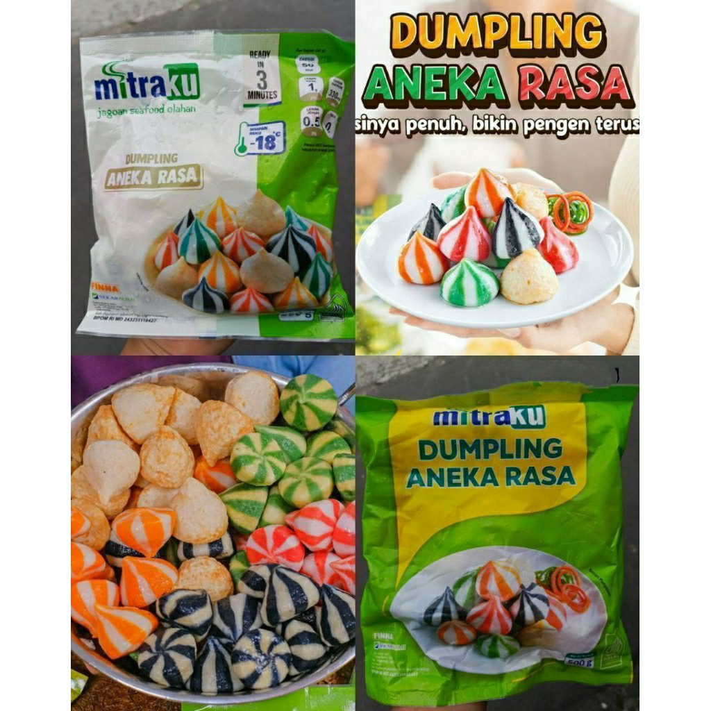 

Mitraku Dumpling Mix 5 Rasa | Kirim Instan | Frozen Food Solo