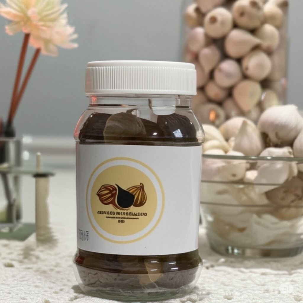 

choe tan black garlic