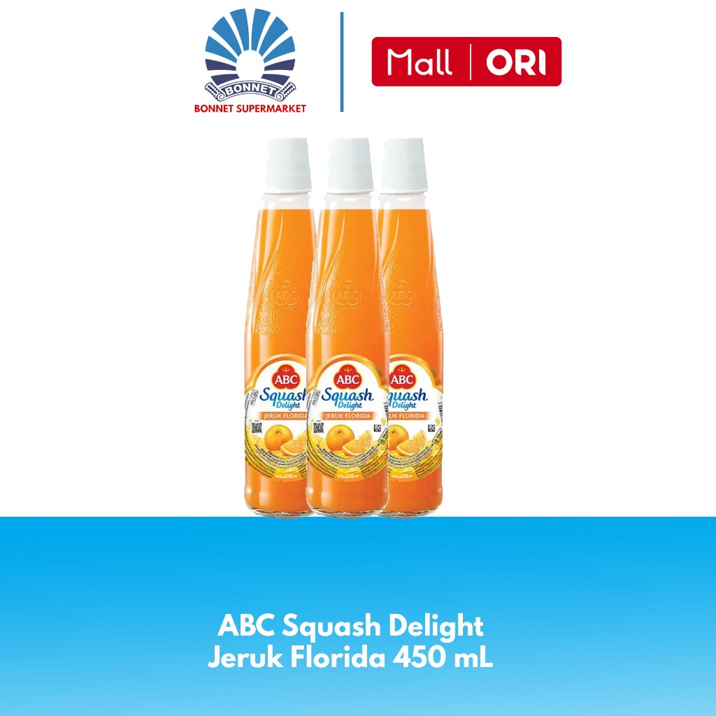 

ABC Squash Delight Sirup Jeruk Florida Botol 450 ml