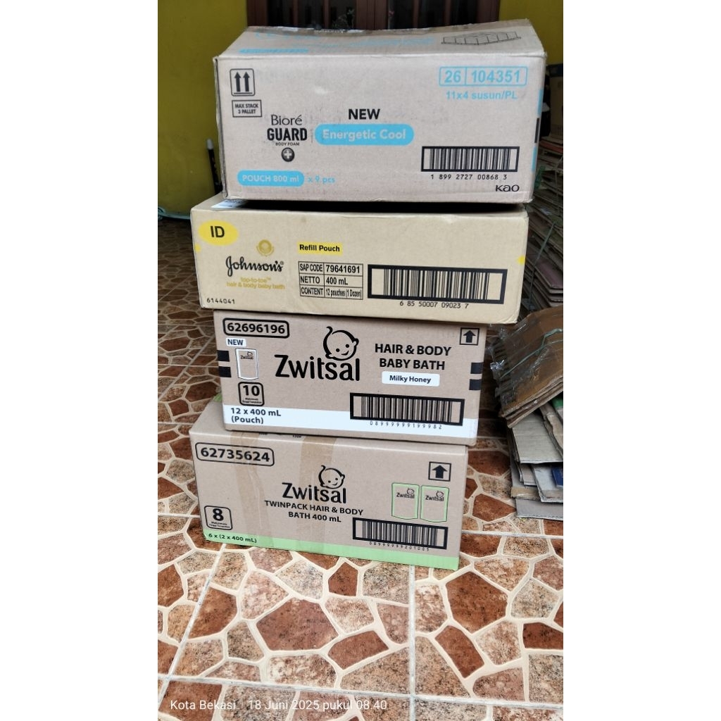 

Kardus bekas persabunan layak pakai
