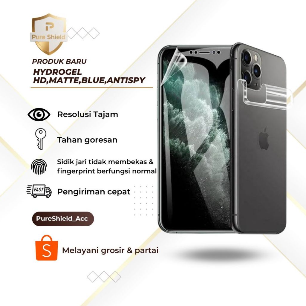 Samsung M51 M52 M53 M54 M55 M56 M62 hydrogel skin hp sticker tempel belakang antigores anti gores ge