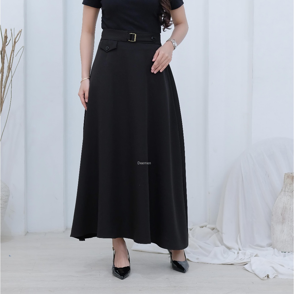 Rok Wanita Model Terbaru/Bawahan Wanita Muslimah/Baju Muslim Rok Bawahan