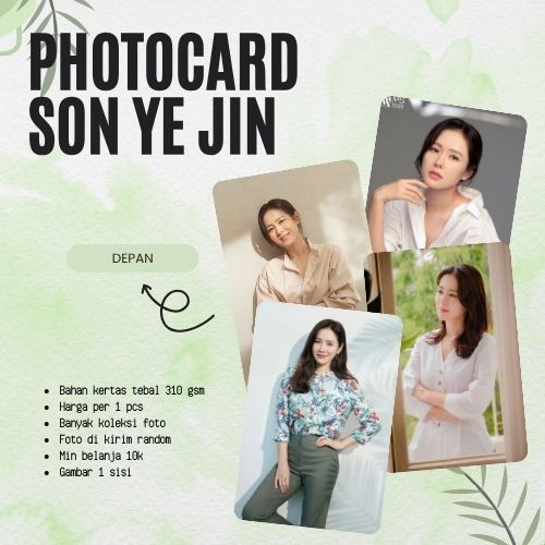 [1PCS] PHOTOCARD SON YE JIN | PHOTOCARD KPOP | PHOTOCARD DRAKOR | PHOTOCARD DRACIN