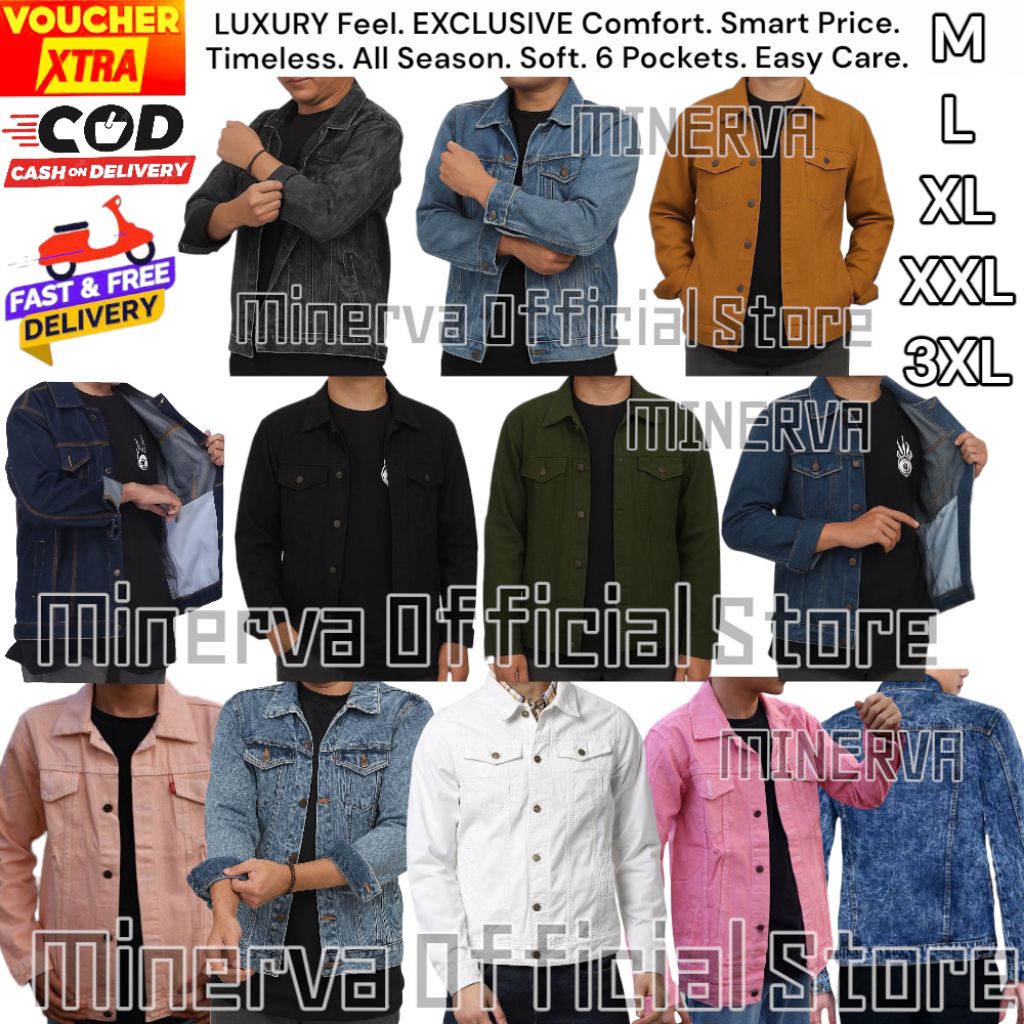 Jaket Jeans Pria Premium Jaket Denim Pria Jeans Oversize Mantel Jumbo Cowok