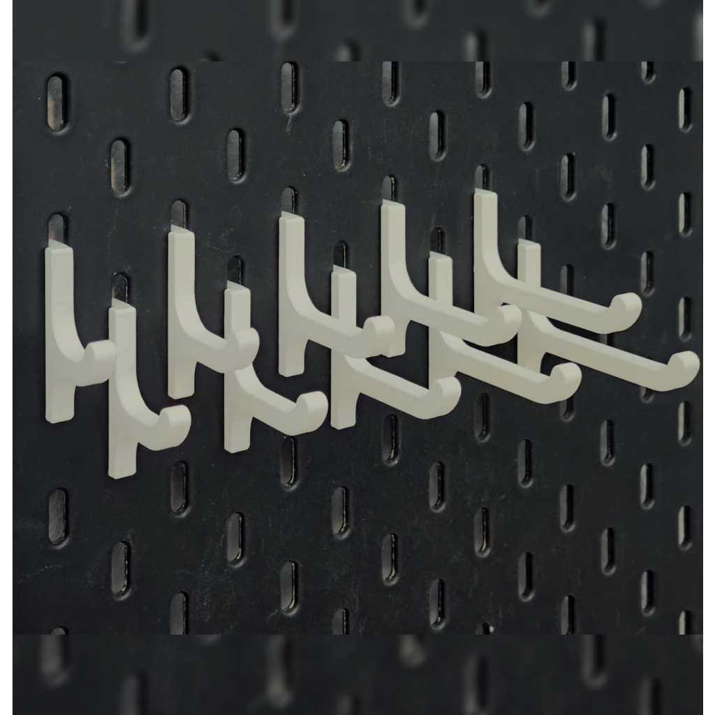 Adjustable Hook Series - Skadis Pegboard Aksesoris