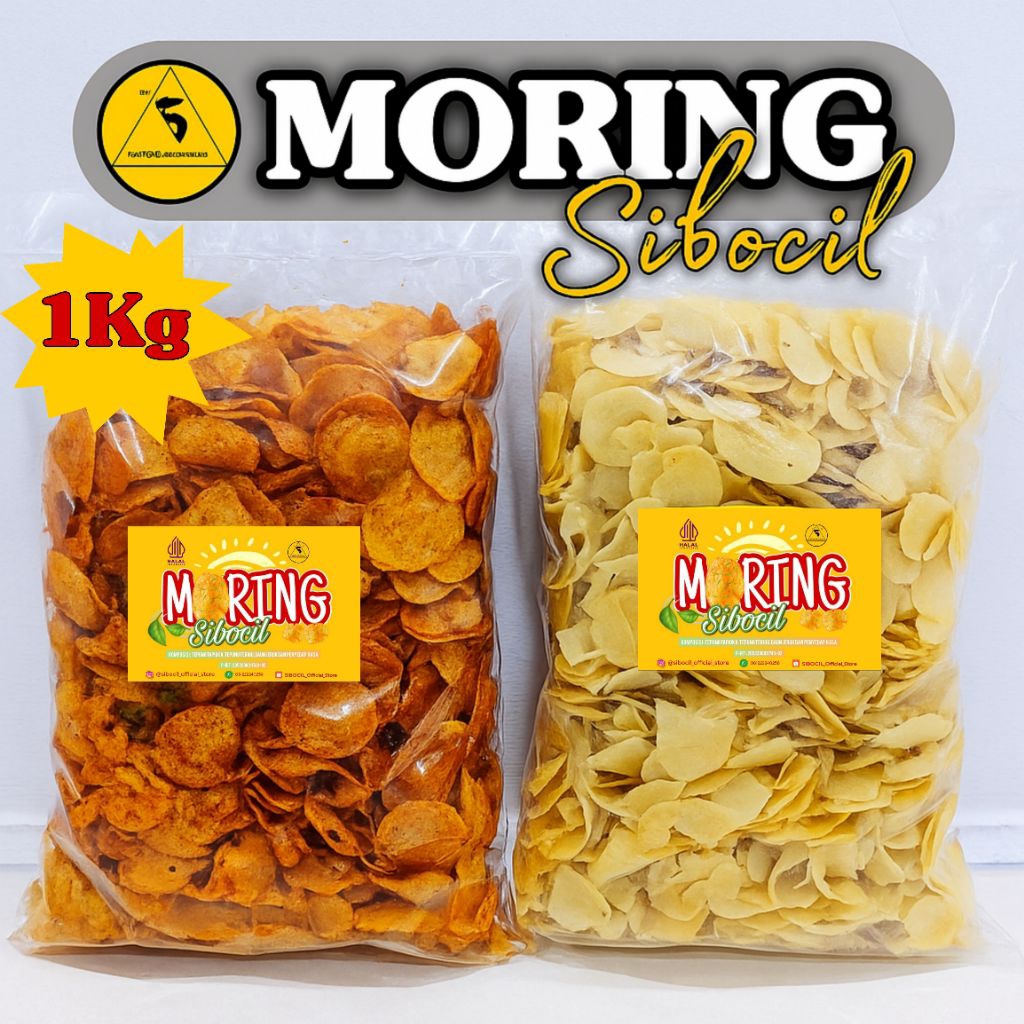 

Keripik Molring SIBOCIL 1 kg Cemilan gurih / Makanan pedas / citruk / cimol kering