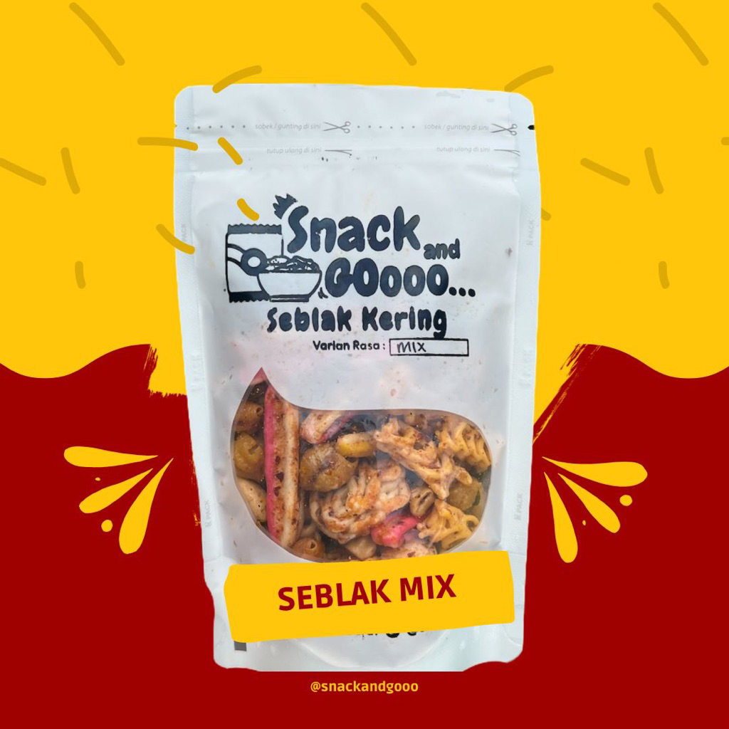 

snackandgooo - seblak kering cemilan viral seblak kerupuk dan mix