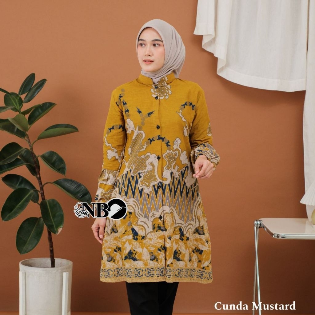 Tunik Batik Wanita Modern | Atasan Fashion Baju Muslim Wanita | Baju Batik Wanita Terbaru