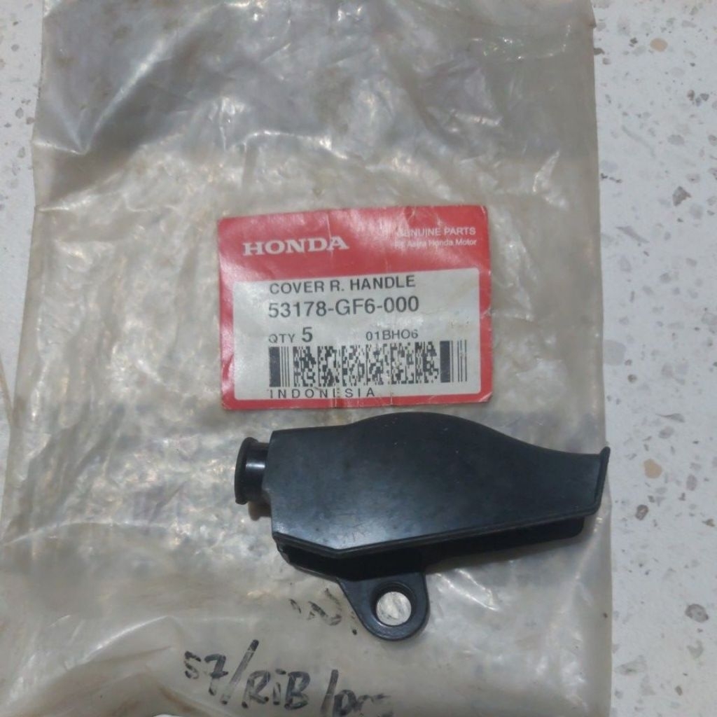 karet cover handle hendel Honda Win 100 original 53178-GF6-000
