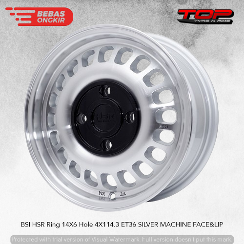 Velg Oem Kaleng HSR BSI R14 Pcd 4X114,3 Mobil Avanza Xenia Livina Ring 14 Retro