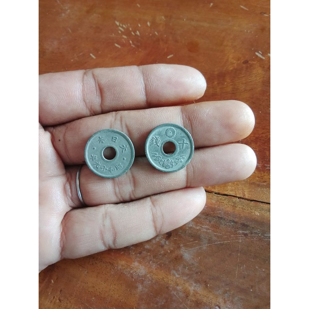 Uang koin kuno jepang 10 sen thn 1944