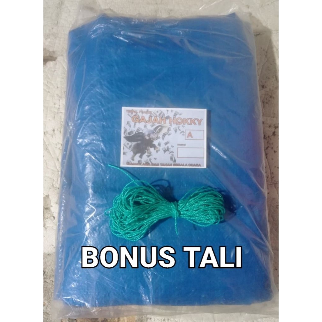 terpal plastik A3 ukuran 4x4 4x5 4x6 meter CAP GAJAH HOKKY
