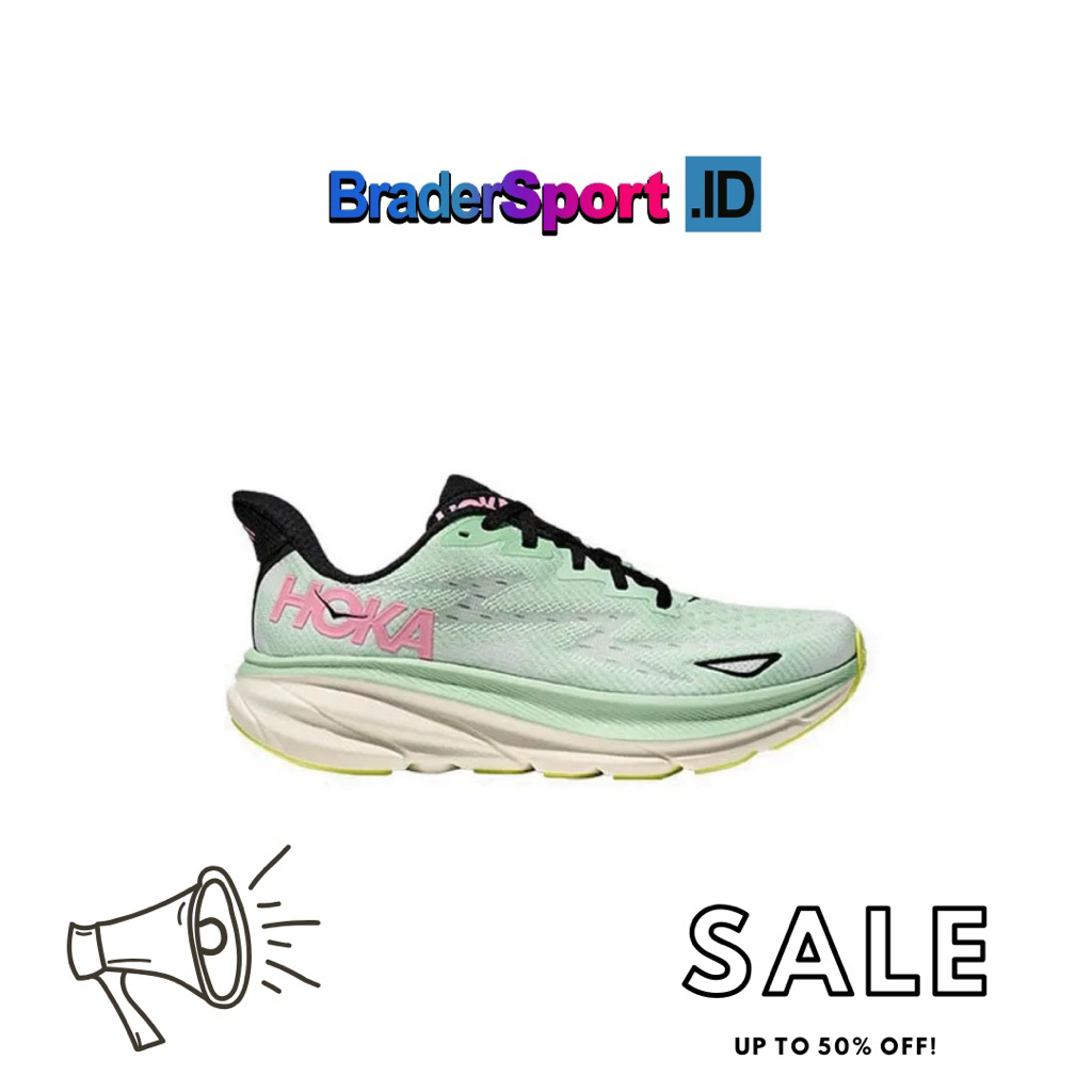 Sepatu Running Hoka 9 Women’s Snow Melt BNIB 100% Original