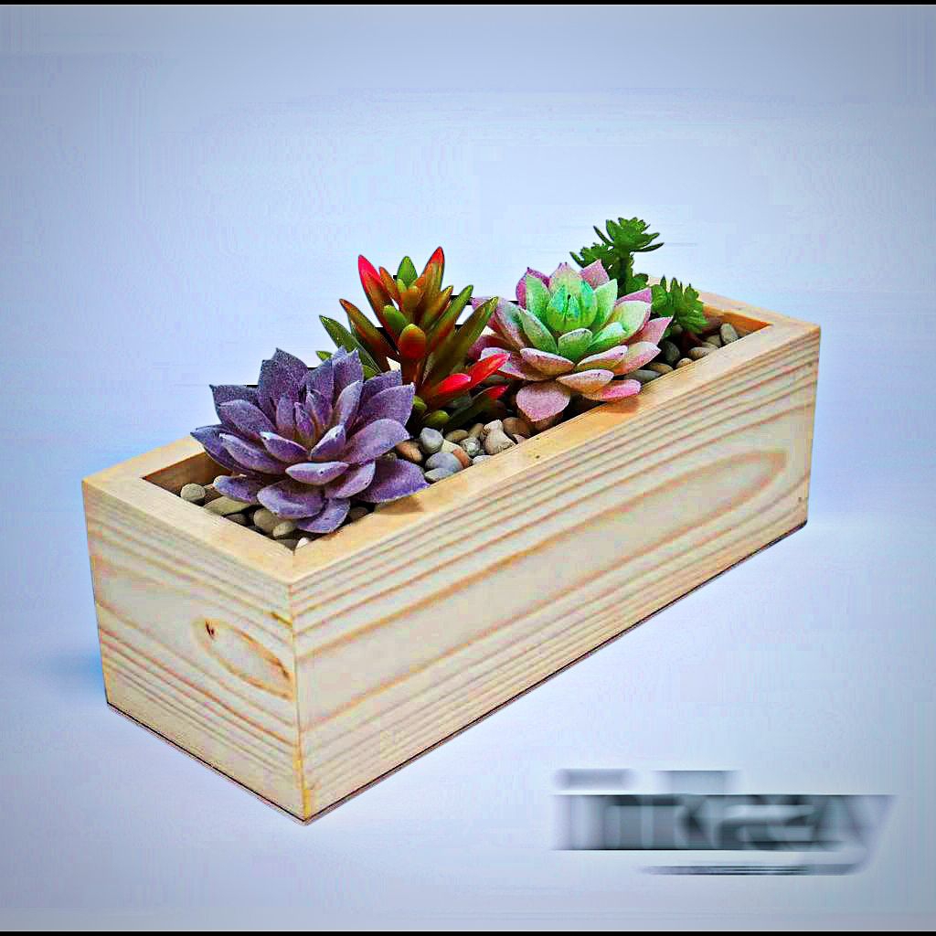 POT WOODEN BOX KAYU JATI BELANDA HIASAN RUMAH MEJA DEKORASI RUANG TAMU TEMPAT BUNGA ARTIFICIAL
