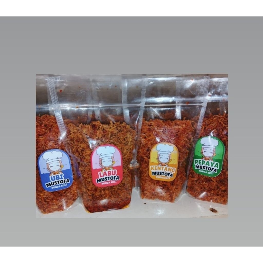 

LABU MUSTOFA 200 GRAM // KENTANG MUSTOFA 200 GRAM // UBI MUSTOFA 200 GRAM // PEPAYA MUSTOFA 200 GRAM