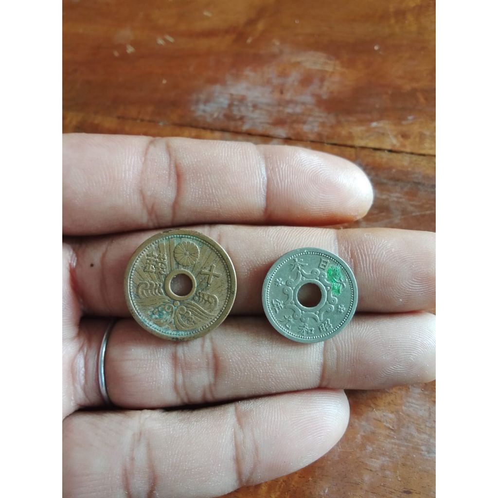 Uang koin kuno jepang 10 sen thn 1932-1939