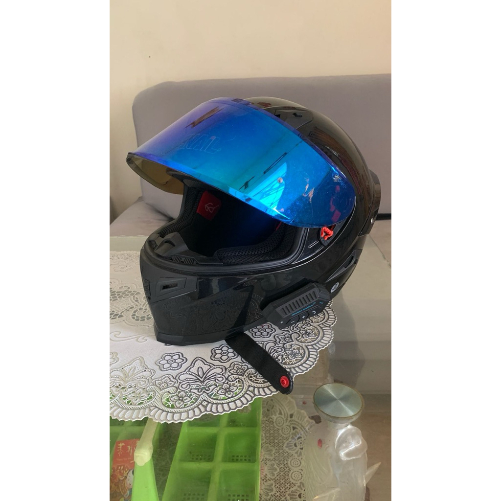 Helm Snail FF1 (berserta Intercom) uk L