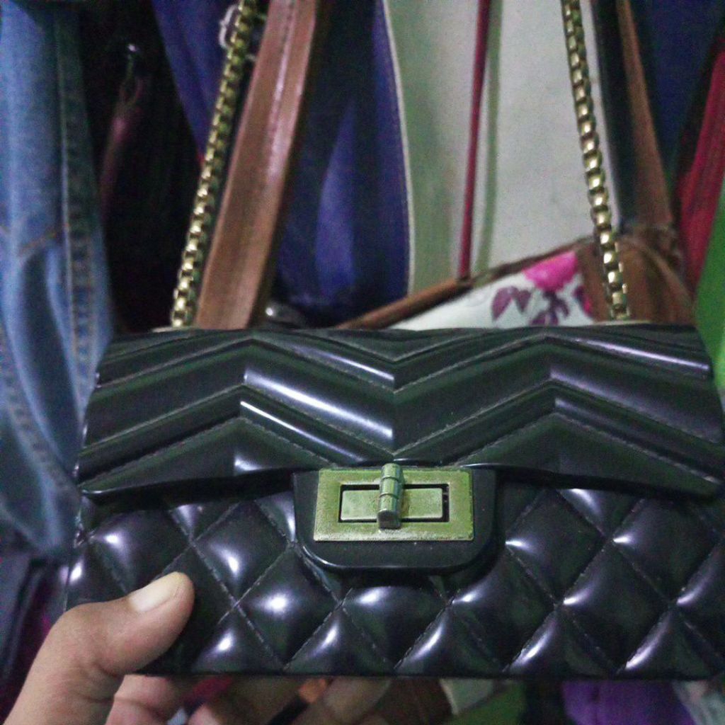 preloved tas jelly mini tali rantai