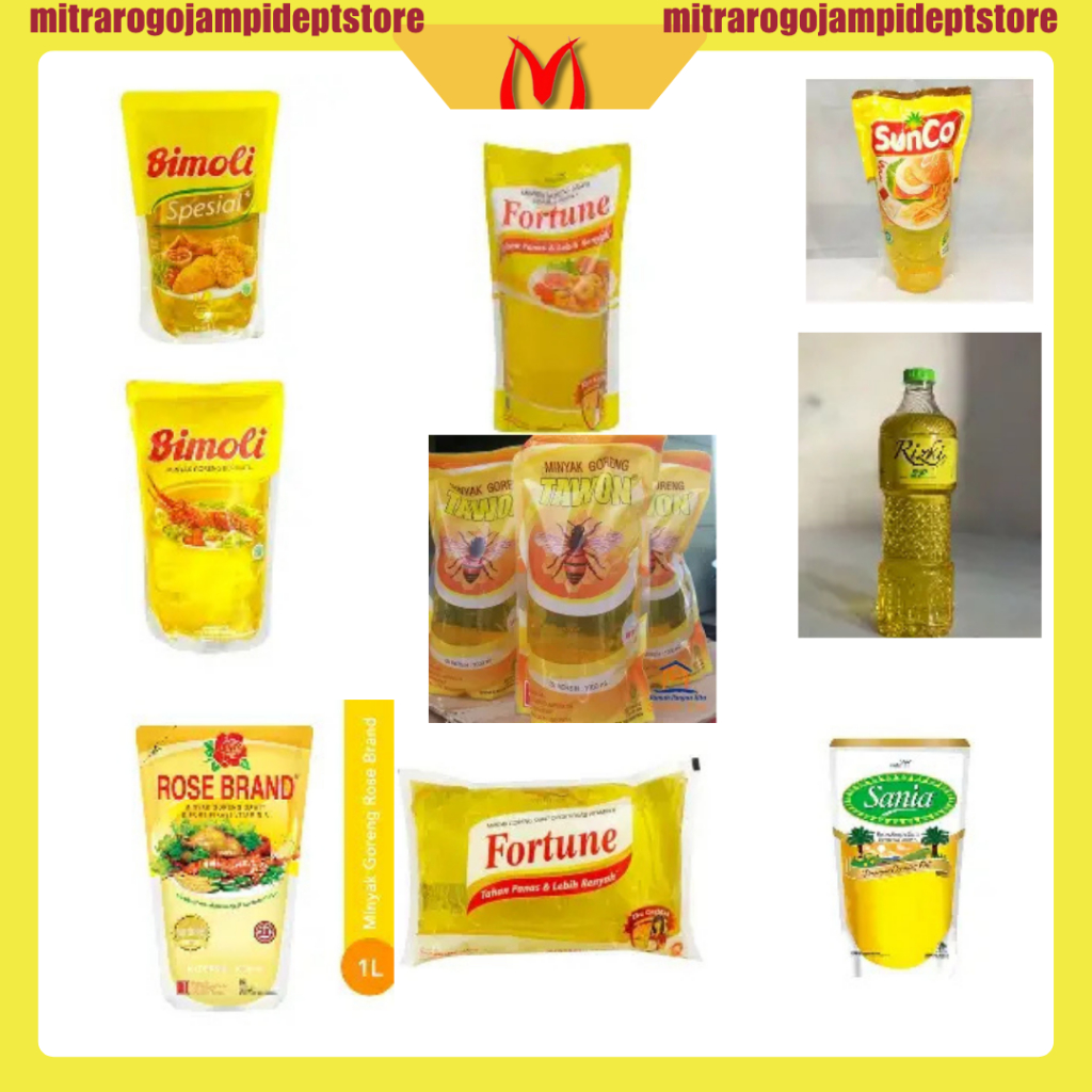 

Minyak Goreng Kemasan Refill 1 Liter | Sunco | Filma | Sania | Bimoli | Fortune