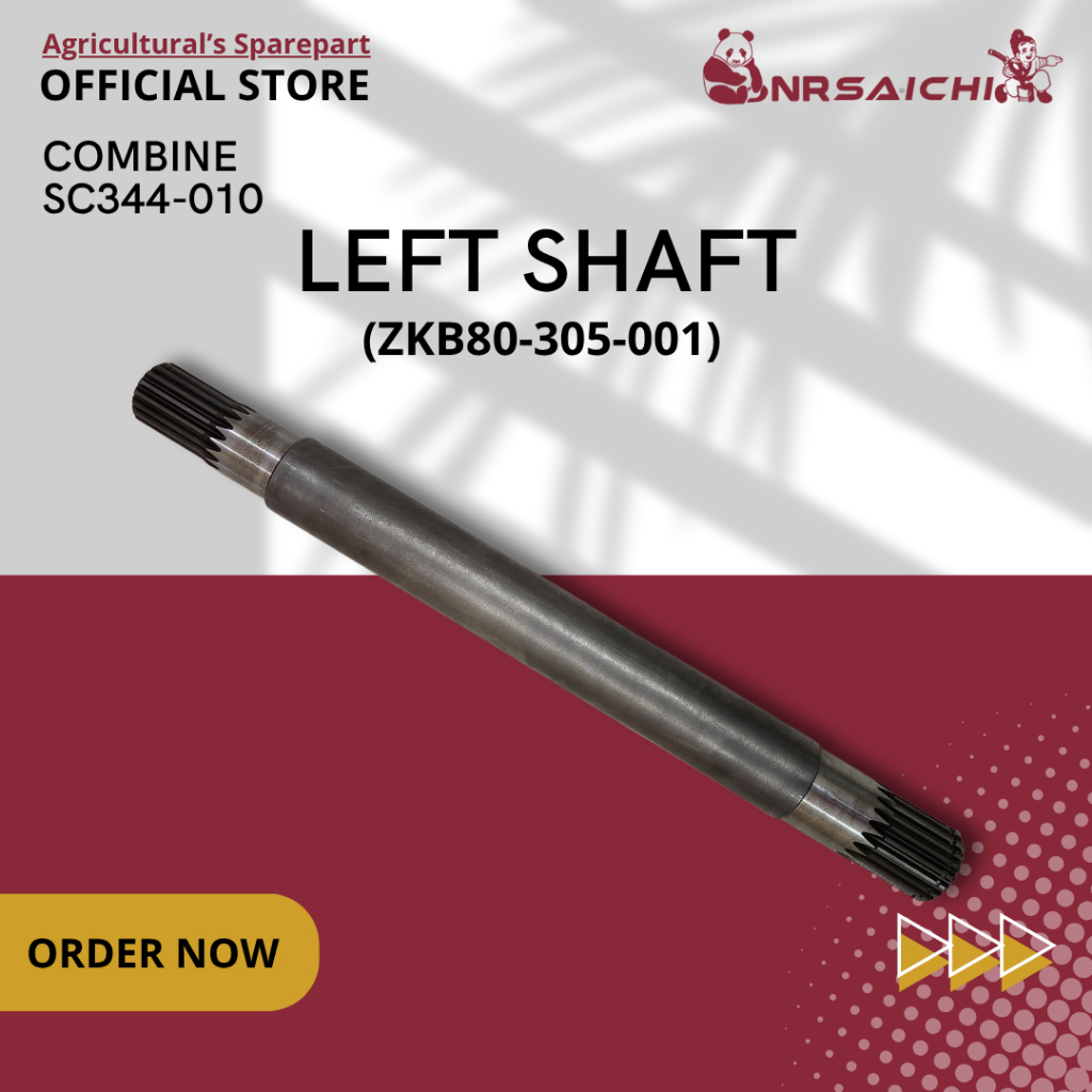 LEFT SHAFT ZKB80-305-002 Combine Harvester MAXXI BIMO | nrsaichi