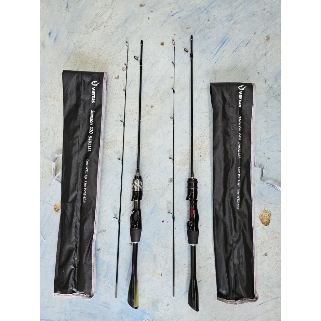 Joran Pancing Udang Virtus Mantis 120cm Solid Carbon 4-10lb