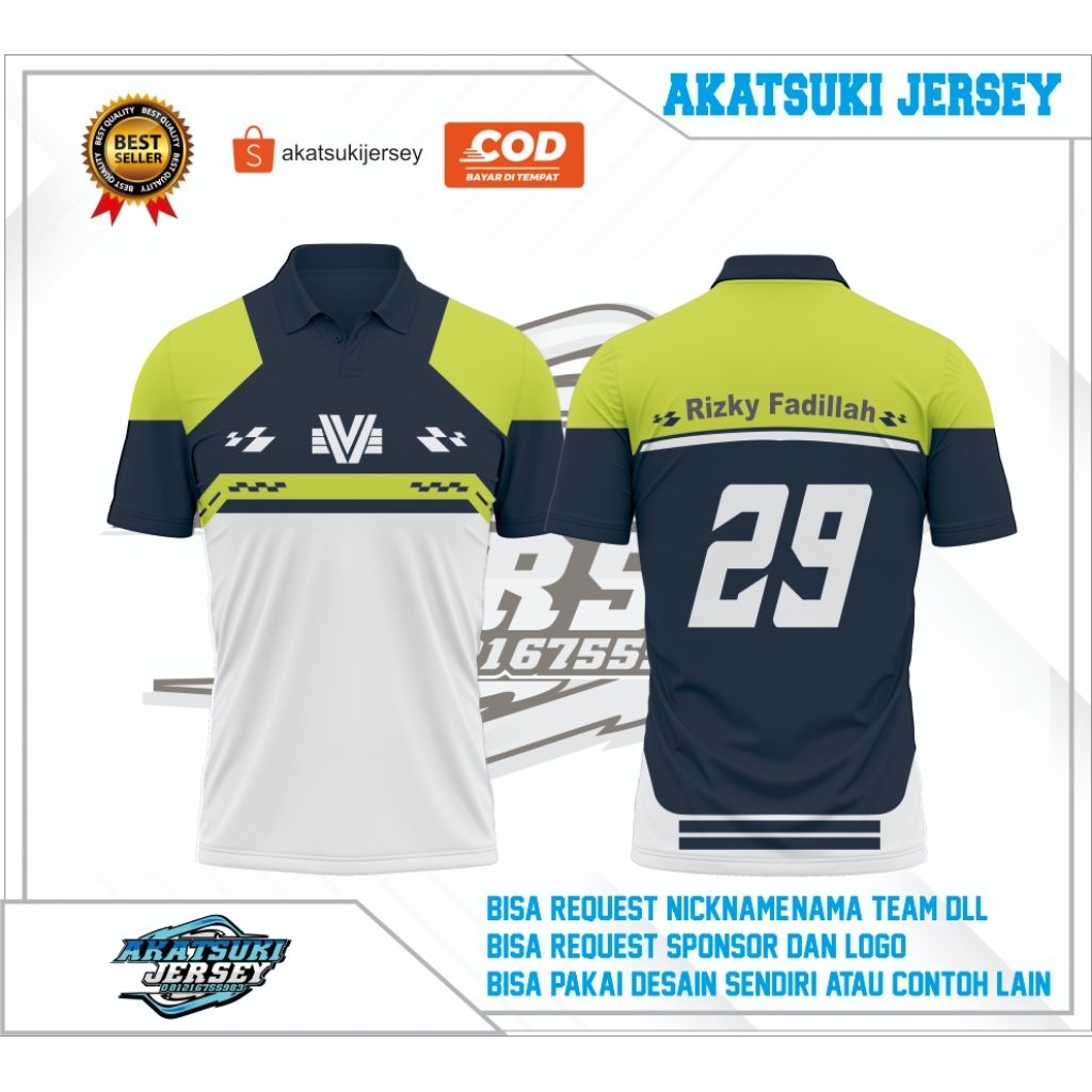 JERSEY RACING KERAH POLO CUSTOM