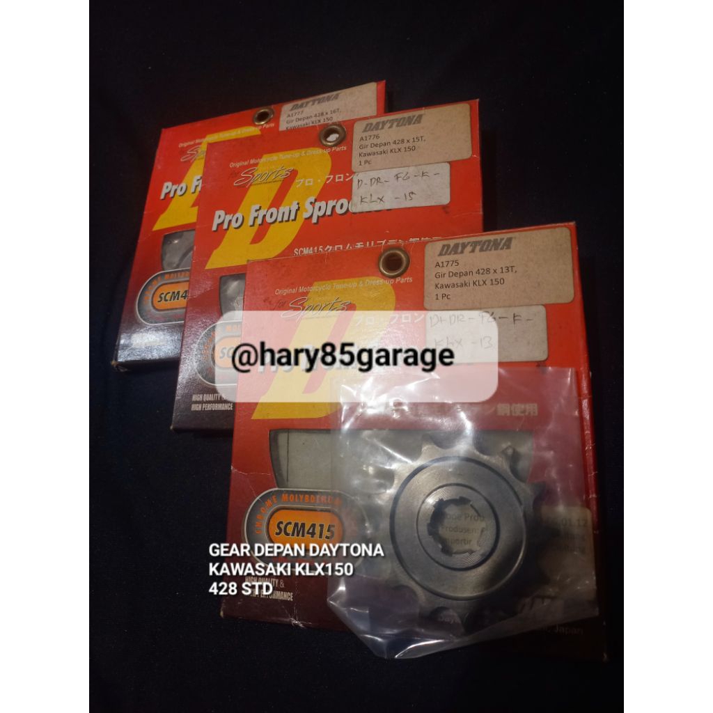 GEAR GIR DEPAN DAYTONA 428 KAWASAKI KLX150 ORIGINAL