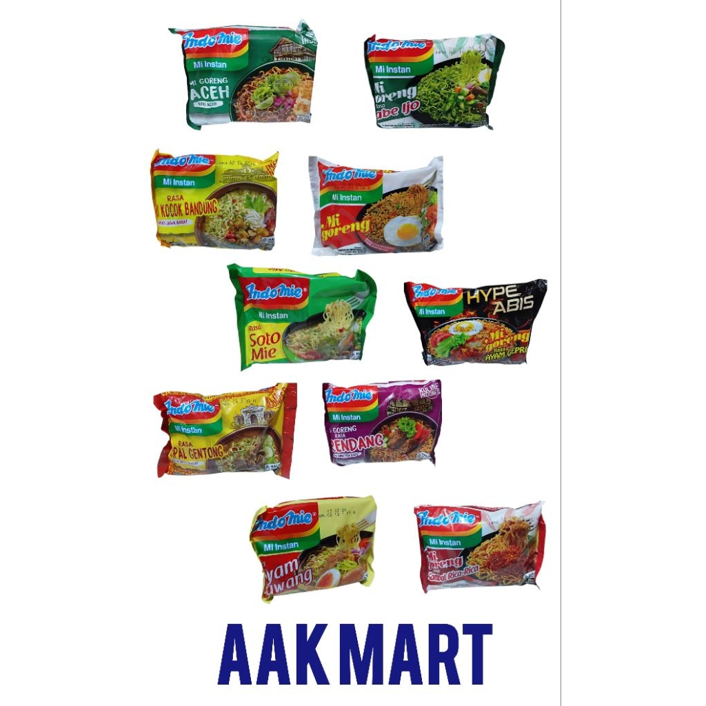 

Mie instan IndoMie varian rasa Harga 1pcs