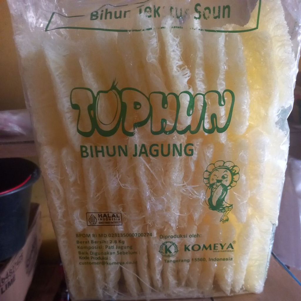 

Mie Bihun Jagung TopHun Kemasan 250gram 500gram 1KG
