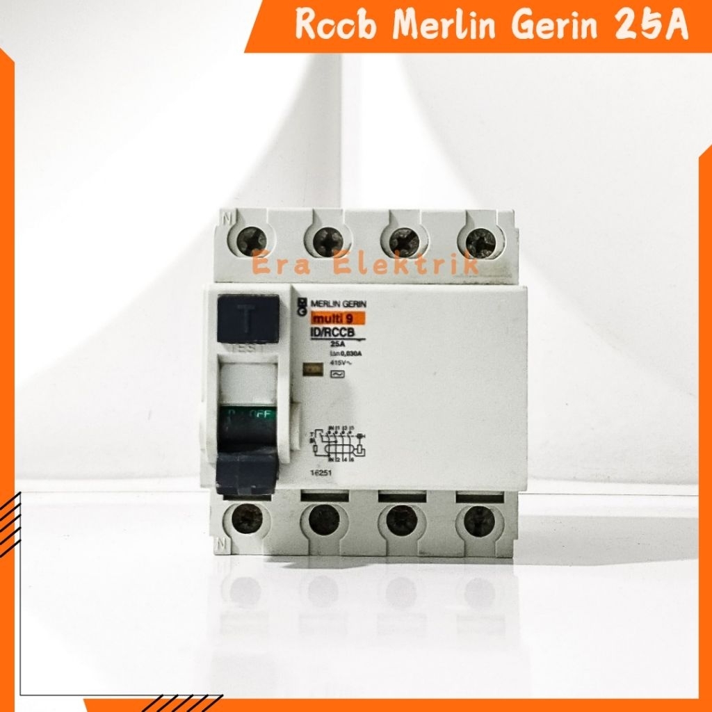 RCCB Merlin Gerin Multi9 25A 4 Pole 300mA ID/RCCB