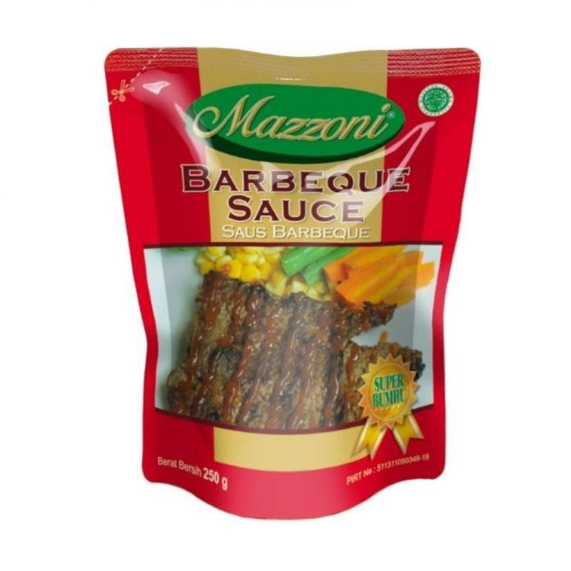 

[oddsolshop] pekanbaru/Mazzoni Barbeque Sauce 250GR Saus BBQ Saos Barbekue Bumbu Masak Instan 1/4KG