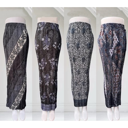 rok plisket batik / rok kebaya / rok plisket motif / rok kondangan / rok plisket batik bawahan kebay