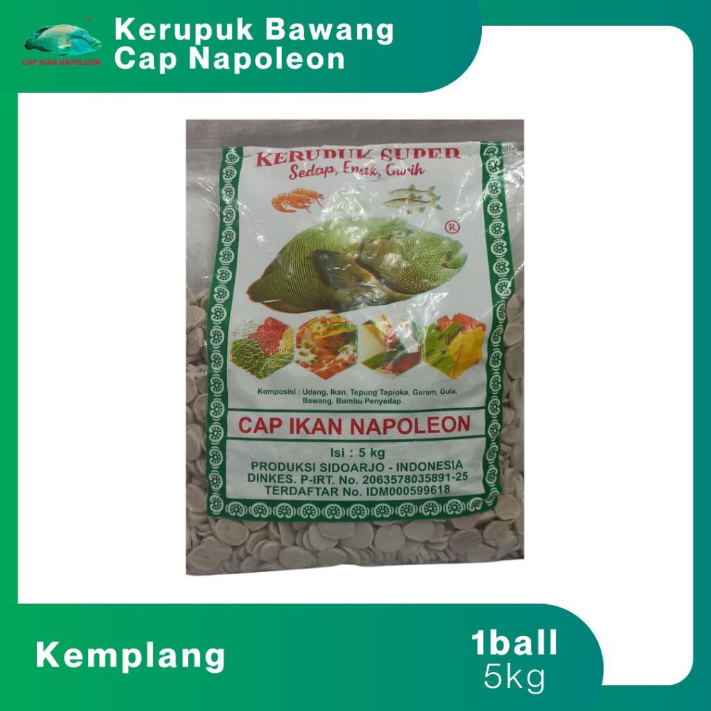 

Kerupuk Kemplang/ UDANG Laut Berat 1 Kg Renyah & Gurih