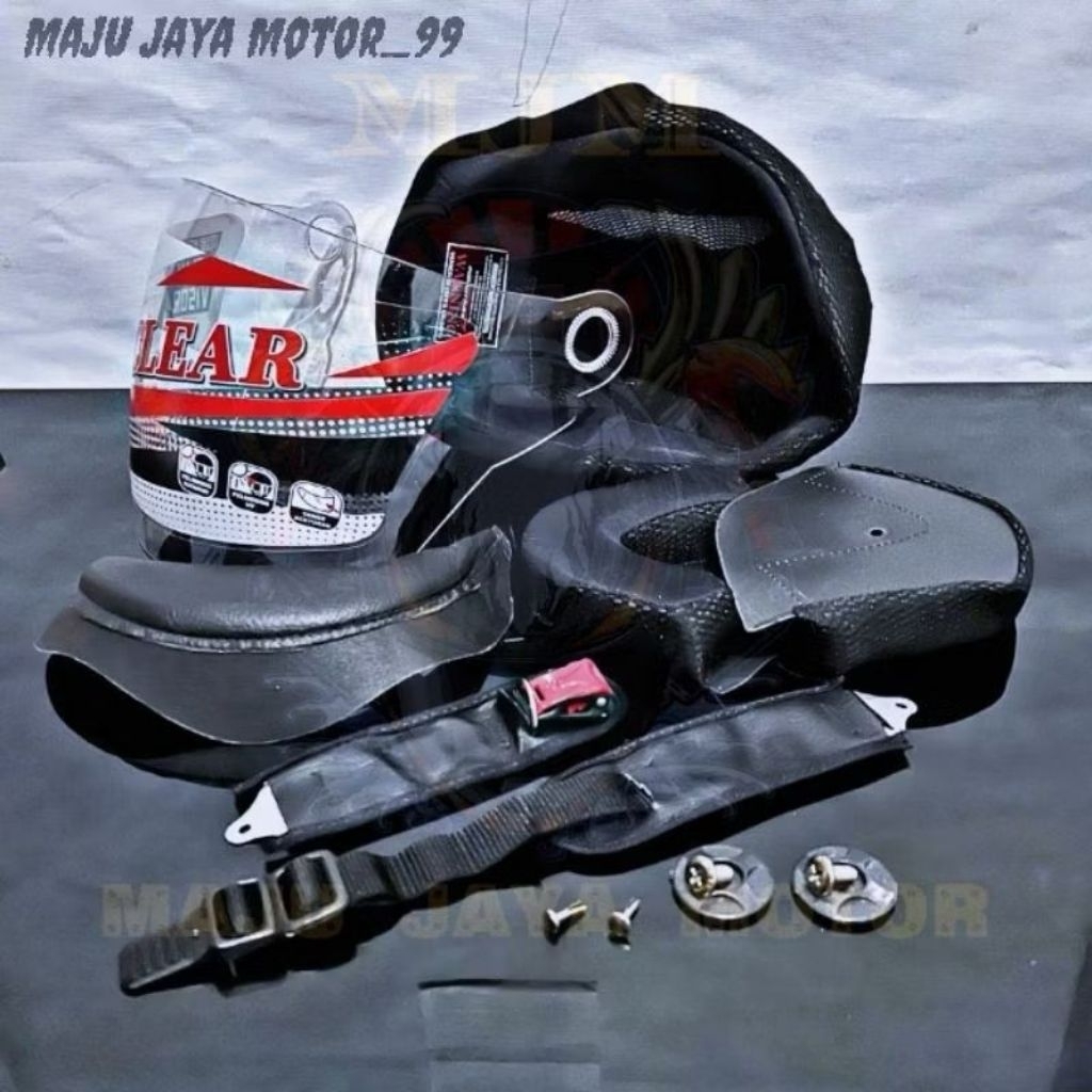 Paket Buas helm takachi + Kaca helm takachi dan busa set dan tali helm paket komplit Busa takachi