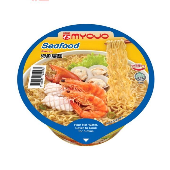 

MYOJO MIE INSTAN CUP RASA SEAFOOD MI INSTAN BOWL 81GR