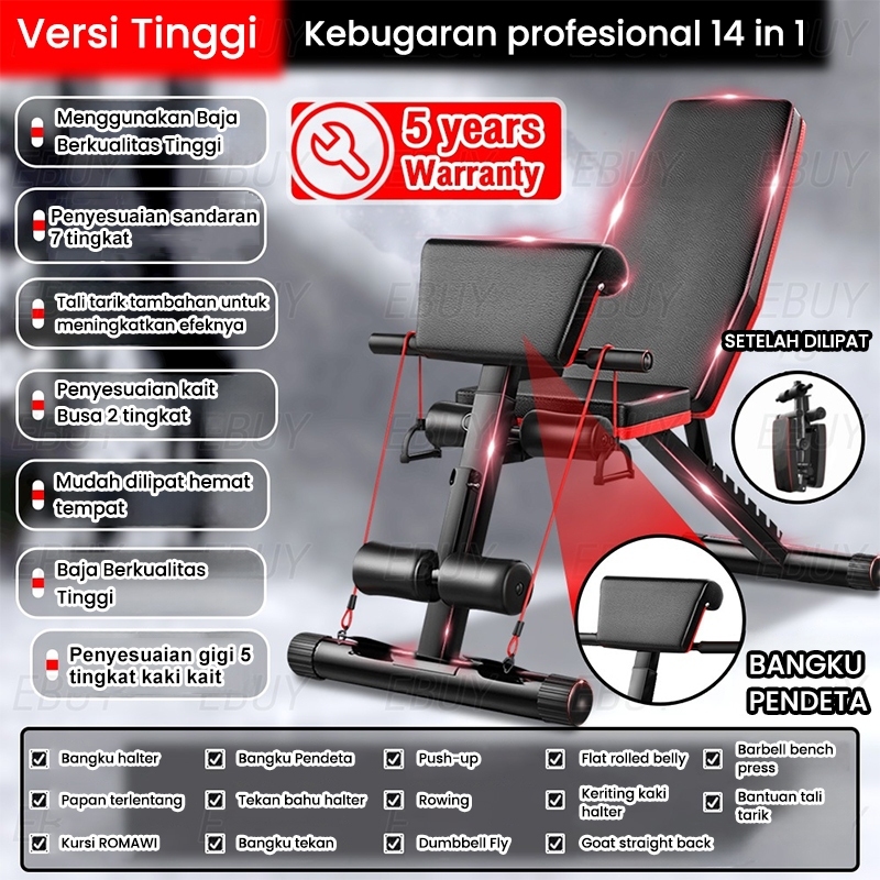 Adjustable Bench Press Bangku Sit Up Multifungsi Olahraga Fitness Bench Kursi Gym/Dumbbell Sit Up Be