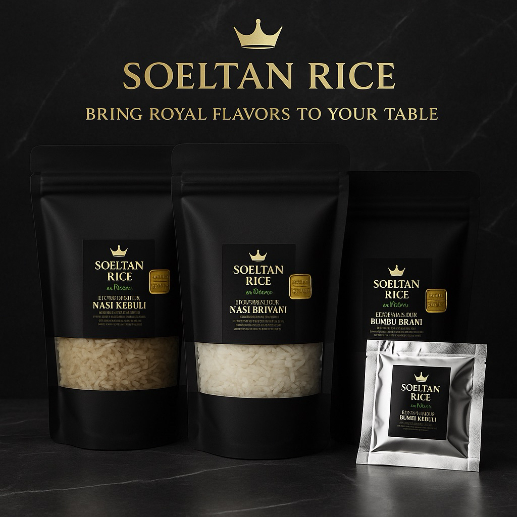 

PAKET BERAS BASMATI PREMIUM BUMBU INSTAN - KEBULI - MANDHI - BRIYANI - LENGKAP - KUALITAS IMPOR - SALTED FREE - ABUKAAS - SOELTAN RICE - 300Gram- Masakan