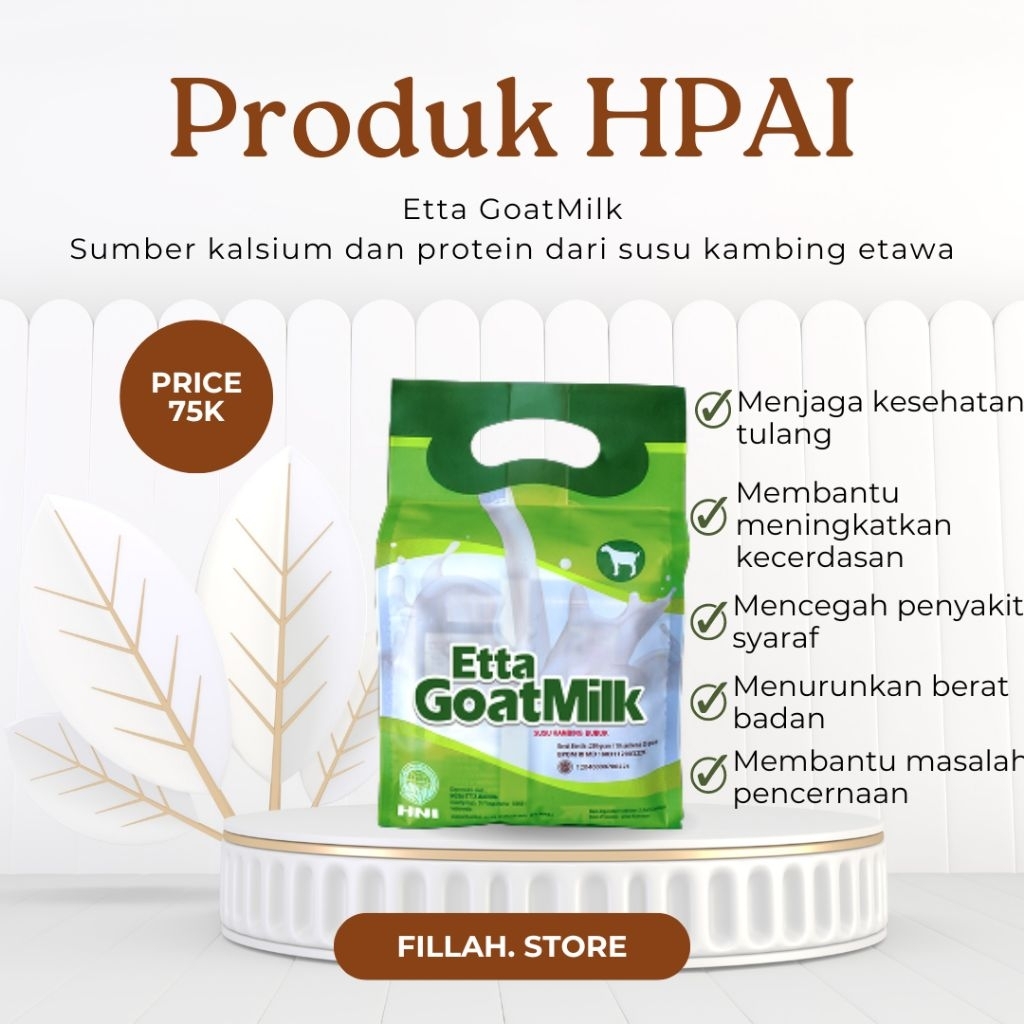 

Susu Etawa Goat Milk (Susu Kambing Berkualitas Tinggi & Alami)