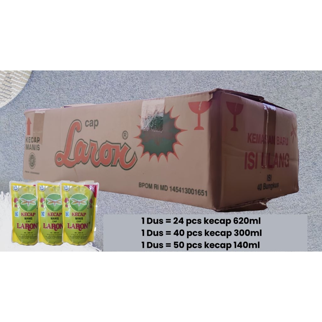 

Kecap Manis Cap Laron 1 Dus / 1 Karton kemasan 150ml / 300ml / 620ml