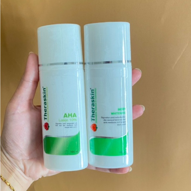 THERASKIN BODY WHITENING THERASKIN AHA LOTION 10% / PAKET BODY WHITENING THERASKIN /HB RAPID FORTE/P