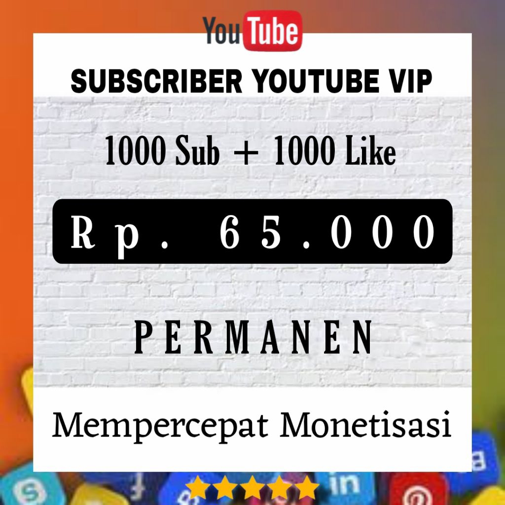 Promo 1000 Subscribe YouTube Bonus Like Termurah