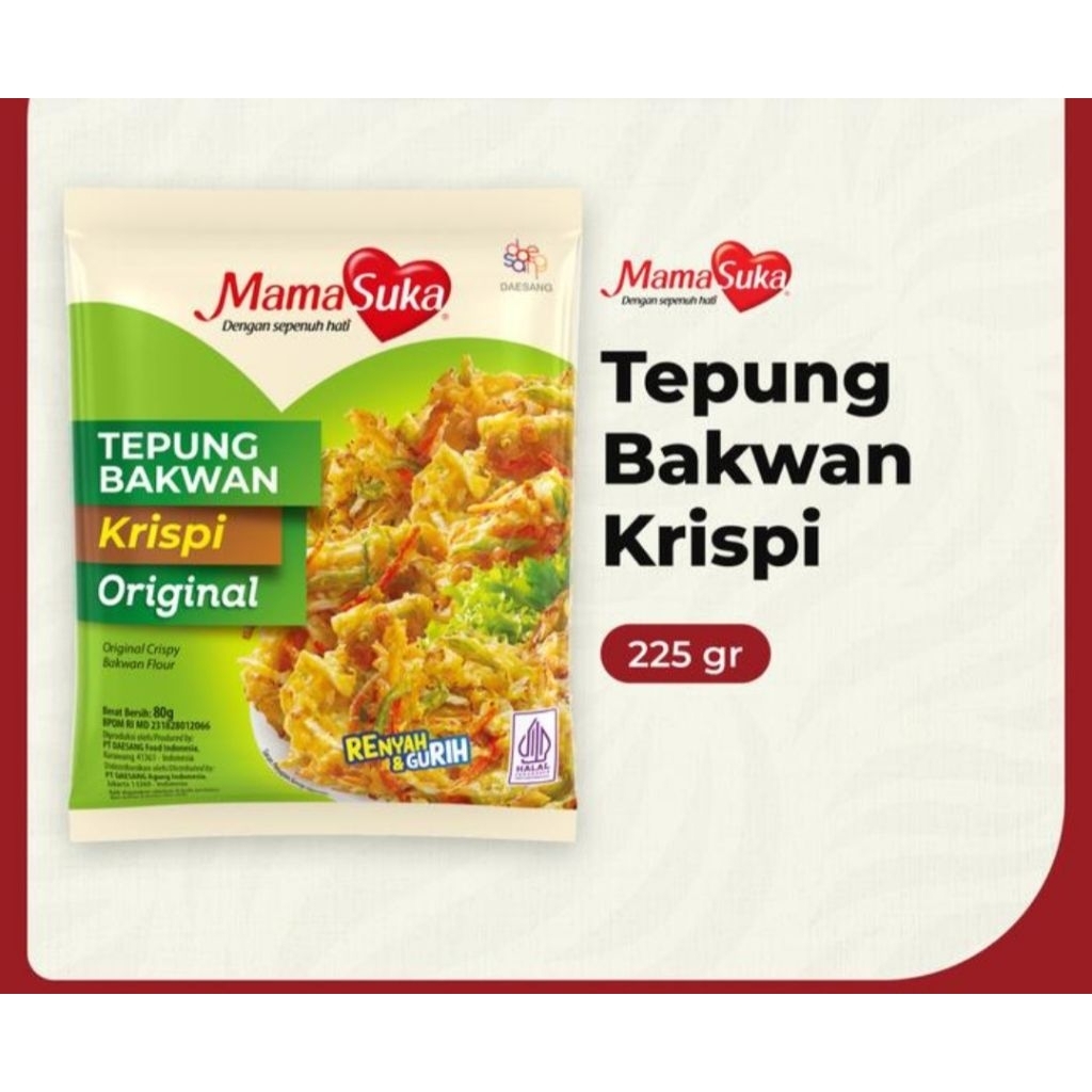 

TEPUNG BAKWAN MAMA SUKA 225gr