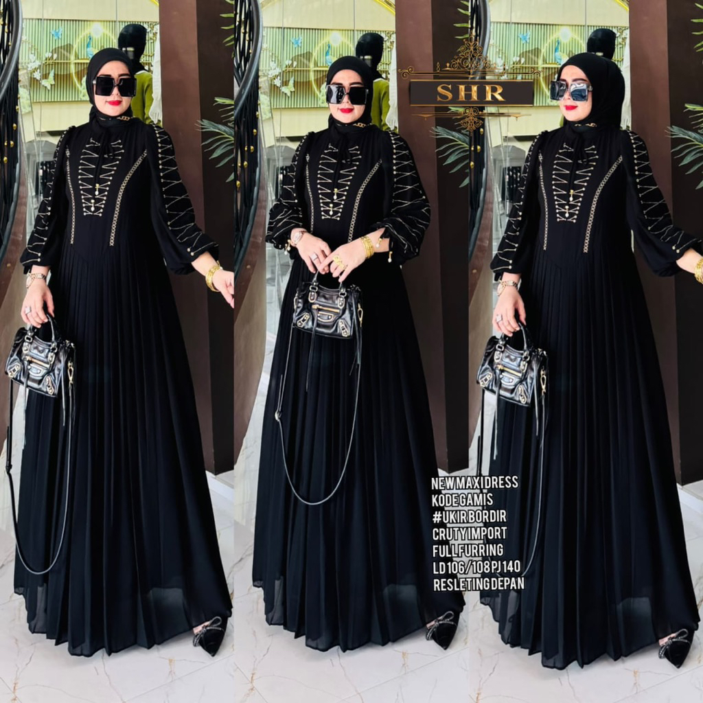 Gamis Ukir Bordir by SHR