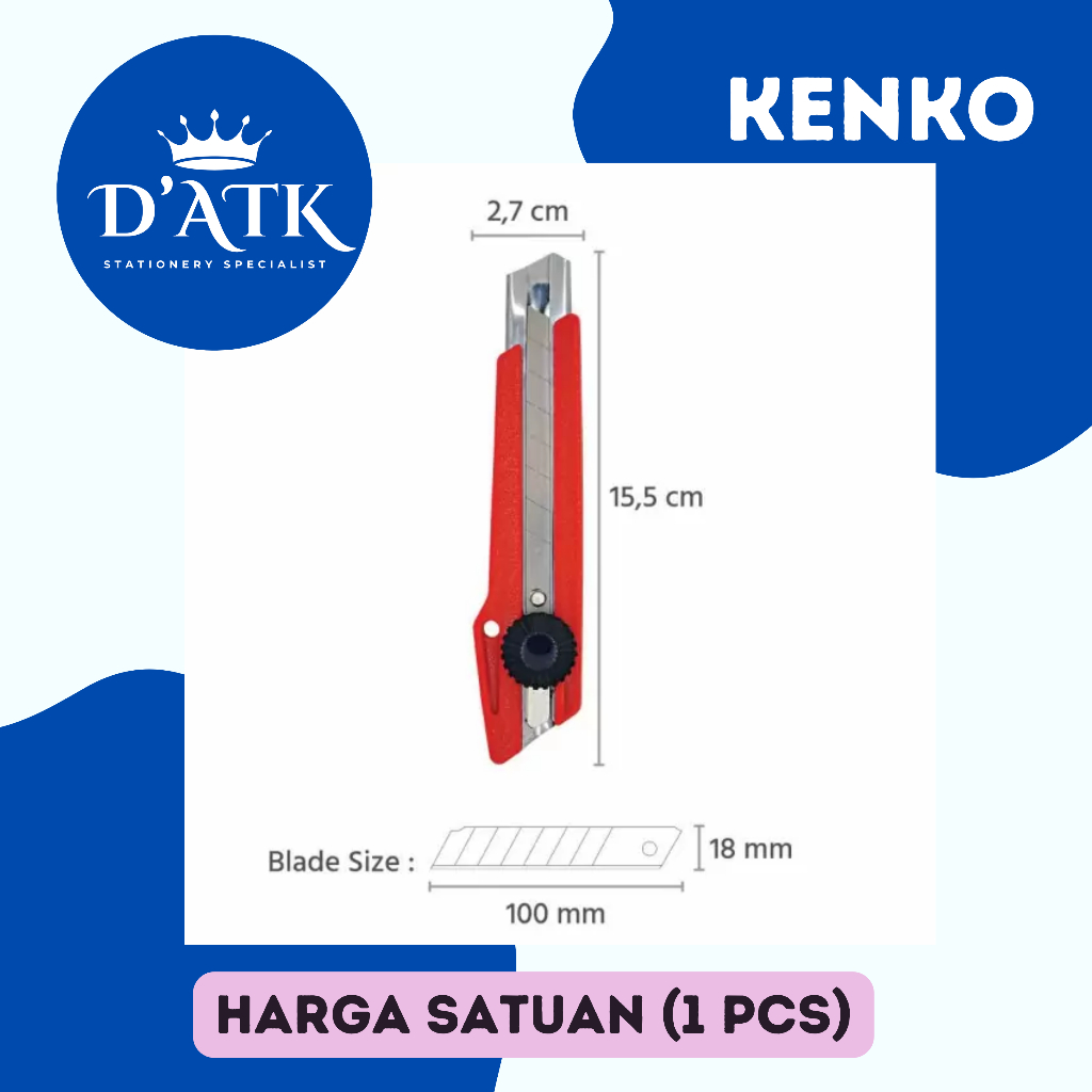 

Cutter Besar Kenko L-500 Satuan (1 Pcs)