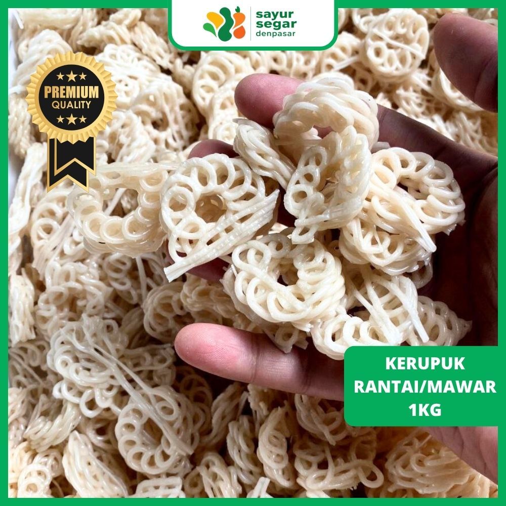 

Kerupuk Rantai Mawar 1kg - Sayur Segar Denpasar